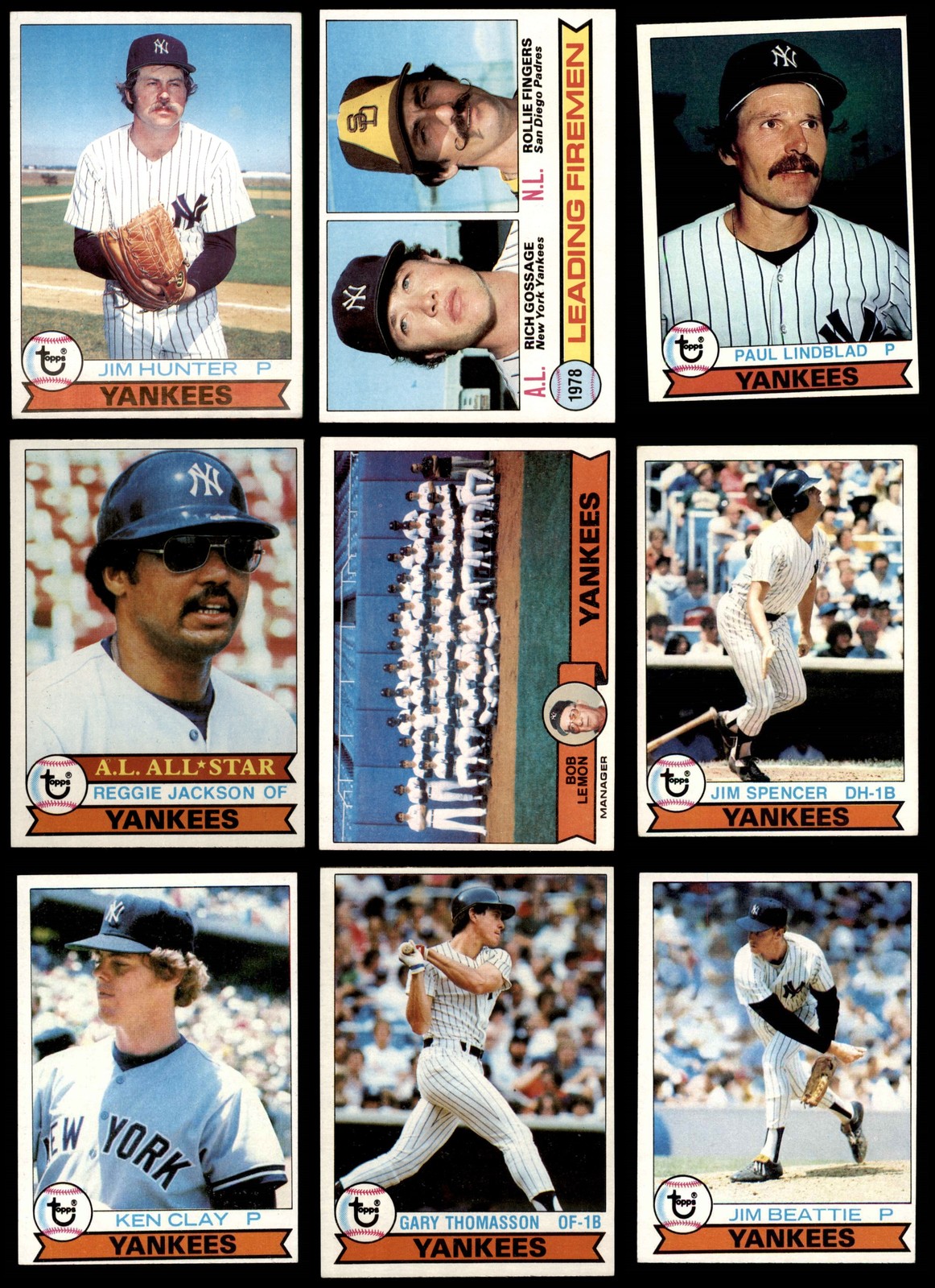 1979 Topps Yankees Near Team Set 5.5 EX+ 19 of 32 Cards 6902158  
