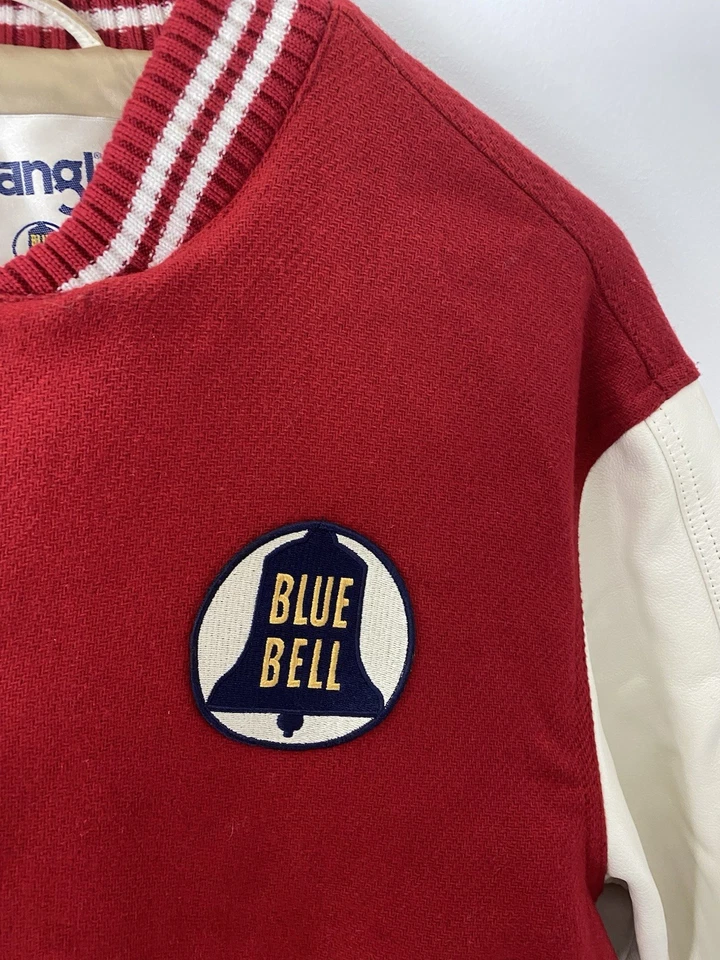 Gant X Wrangler Blue Bell Red/White Varsity Jacket  Size medium  - Image 2 of 4