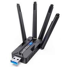 Wireless USB WiFi Adapter for PC 1800Mbps 4 High-Gain 8Dbi Antennas 5G/2.4G W...