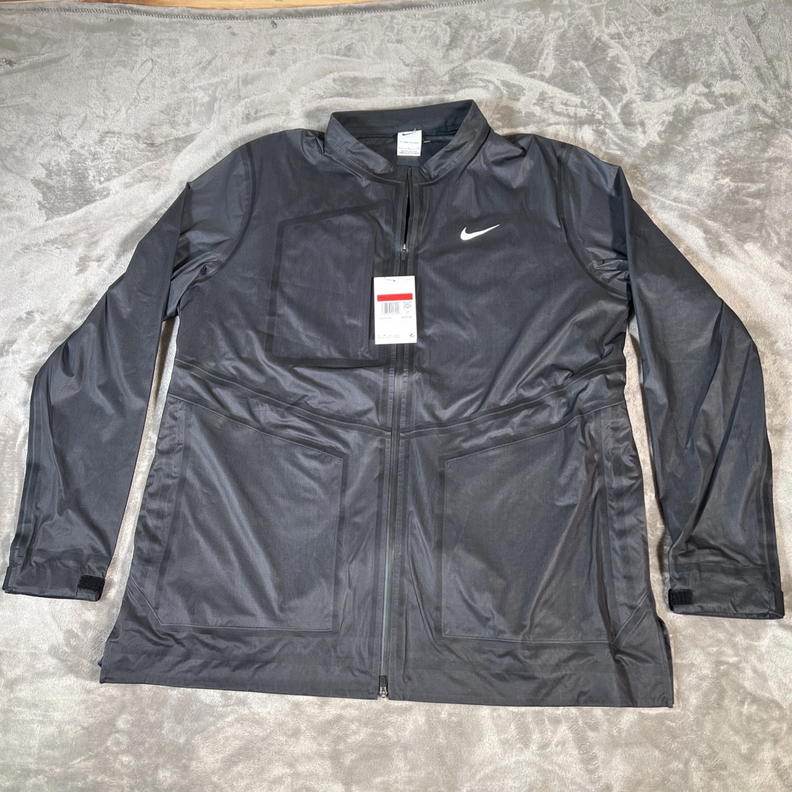 $250 NWT NIKE Men's Storm-FIT ADV Full Zip Golf Jacket Black DX6074-010 SIZE L.