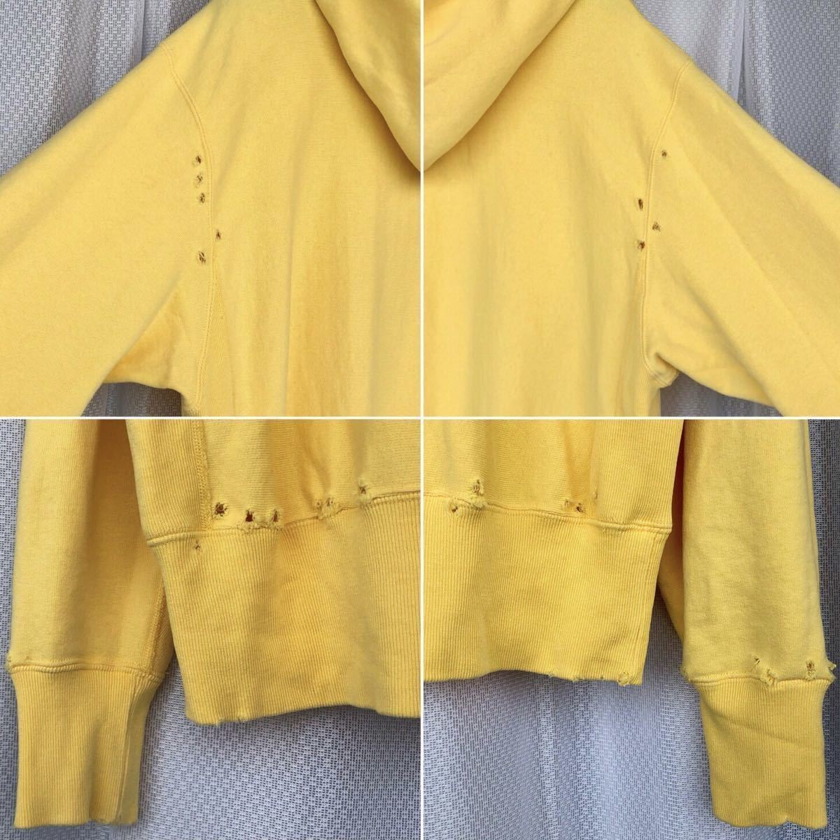 M Yellow Damage processing Sweat Parker HYSTERIC … - image 9