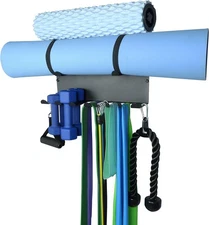 Storage Rack,Double Layer Multi-Purpose Exercise Bands Rack,Resistance