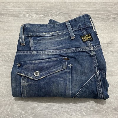G Star Cargo Pants Mens W34 Jeans Vintage Denim 2000s G-Star Raw 5620 3D Tapered