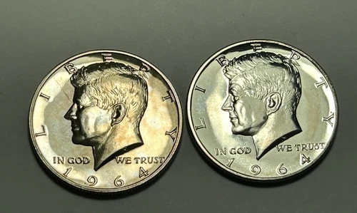 1964 PROOF KENNEDY HALF DOLLAR LOT / 2 COINS