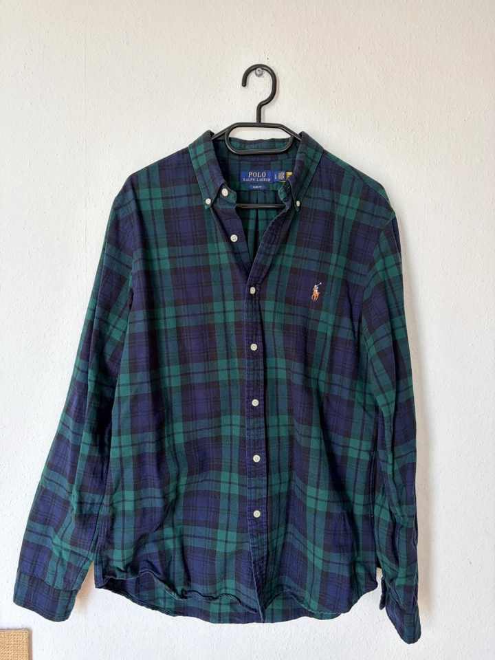 Ralph Lauren Herren Hemd Original 100% Baumwolle Neuwertig Gr. L Slim Fit - Bild 2 von 4
