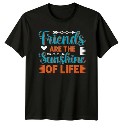 Friends Are The Sunshine Of Damen T-Shirt Freundschaft Geburtstag Geschenk für Sie