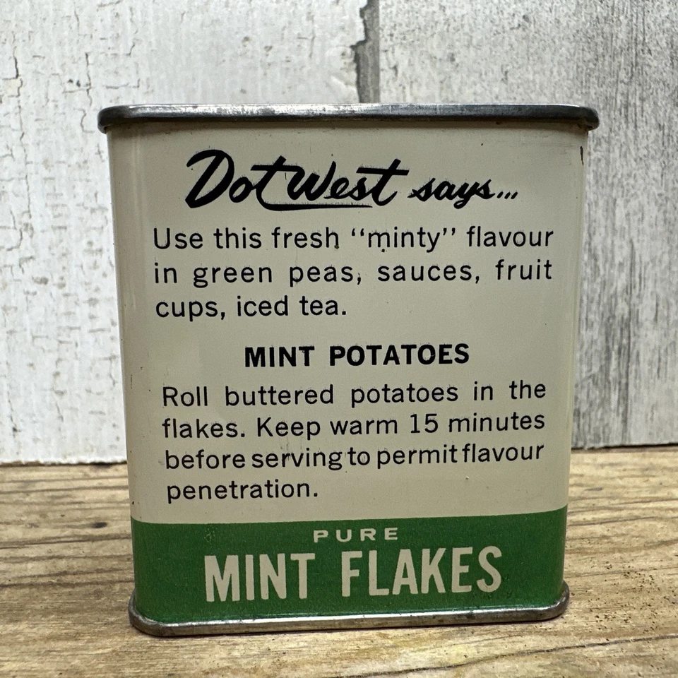 Vintage Malkins Best Spice Tin - Mint Flakes Advertising - Image 3 of 4