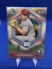 Bowman Chrome Top 100 Gage Wood #BTP-100 Phillies 2026 Insert Baseball Card