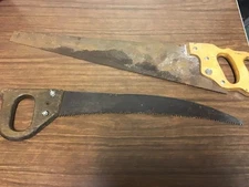 Two Awesome Vintage Saws One Unbranded Pruning Saw One Disston Need Restoration