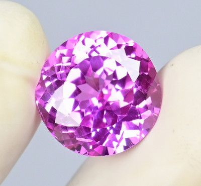 11.20 Ct Natural Mogok Pink Ruby Round Certified Flawless Loose Gemstone