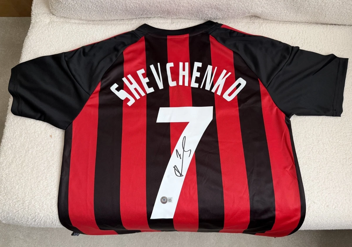 Chemise Dédicacée Andriy Shevchenko (AC Milan) - Authentifiée Beckett - Pièce Unique