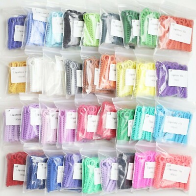 #ad 1040 Pcs Dental Orthodontic Elastics Braces Rubber Bands Ligature Ties Ligaduras $3.79