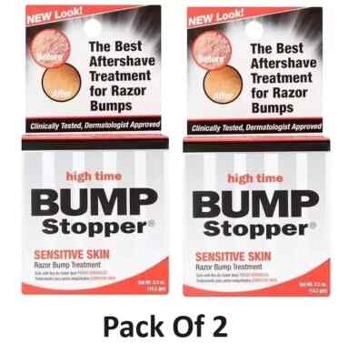 2 x Bump Stopper Rasierer Beulenbehandlung/Formel für empfindliche Haut 0,5 Unzen/14,2 gm
