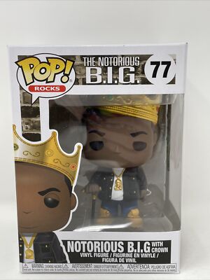 Funko Pop! Rocks The Notorious B.I.G. With Crown 77 with Protector