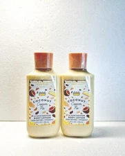Bath & Body Works Coconut Cream Pie Body Lotion 8 oz Set of 2 New Rare HTF