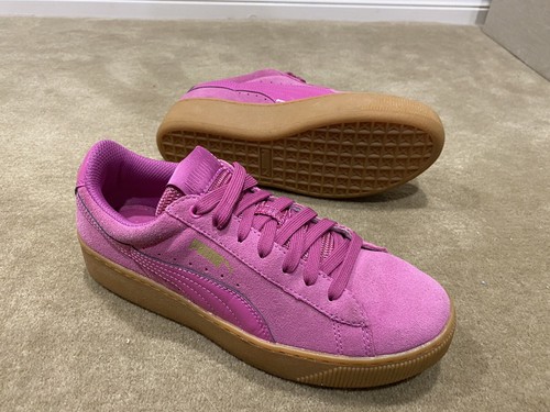 Puma Softfoam Hot Pink Suede Fashion Sneakers Size 7.5 | eBay