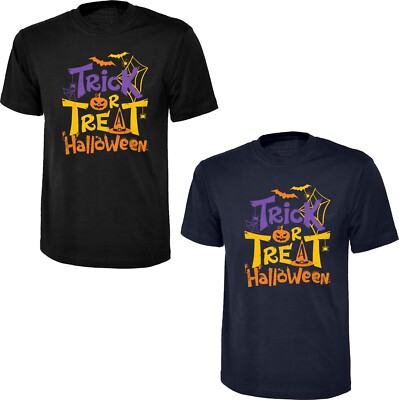 Trick or Treat Halloween T-Shirt Grusel Horror Albtraum Kürbis Geist Unisex Top