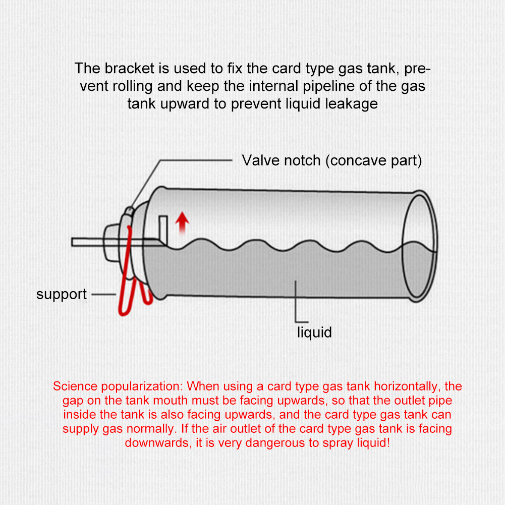 Butane Gas Cooker Connector Compact Gas Tank Conversion Head for