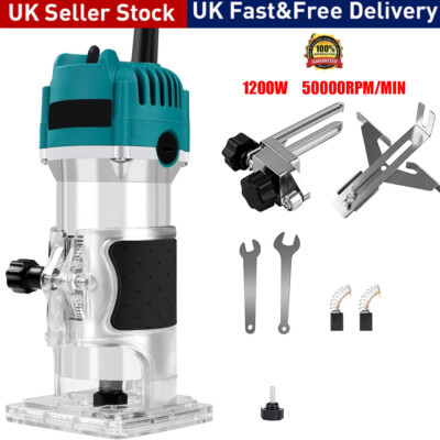 Elm Router Machine 1200W Palm Router Electric Hand Trimmer Woodworking Laminate Wood ...