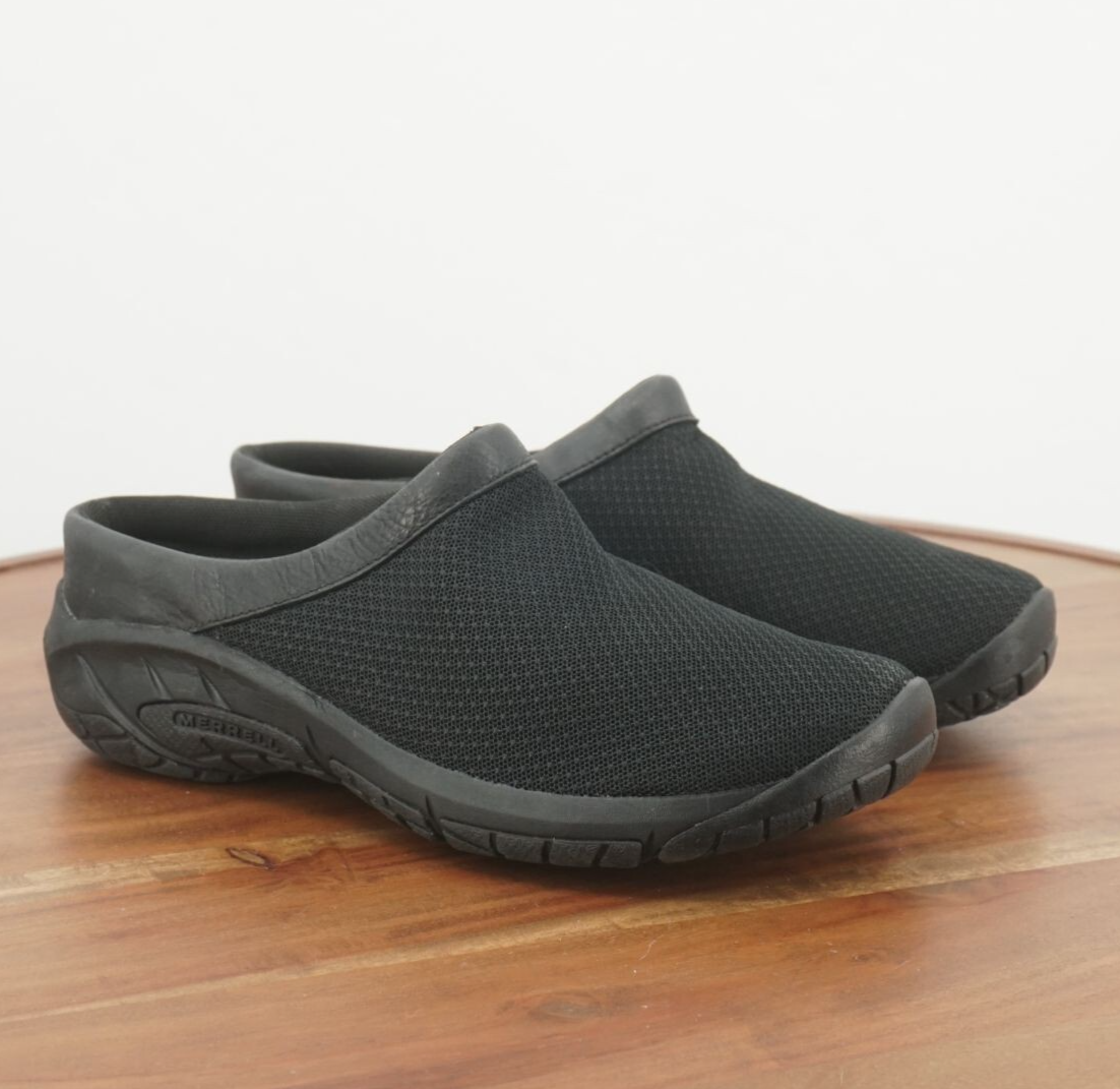 Scarpe slip on Merrell donna Encore Breeze 4 mules nere a rete taglia 9 5