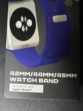 Atrix 42/44/45mm Watch Band - Compatible With Apple Watch Blue Silicone