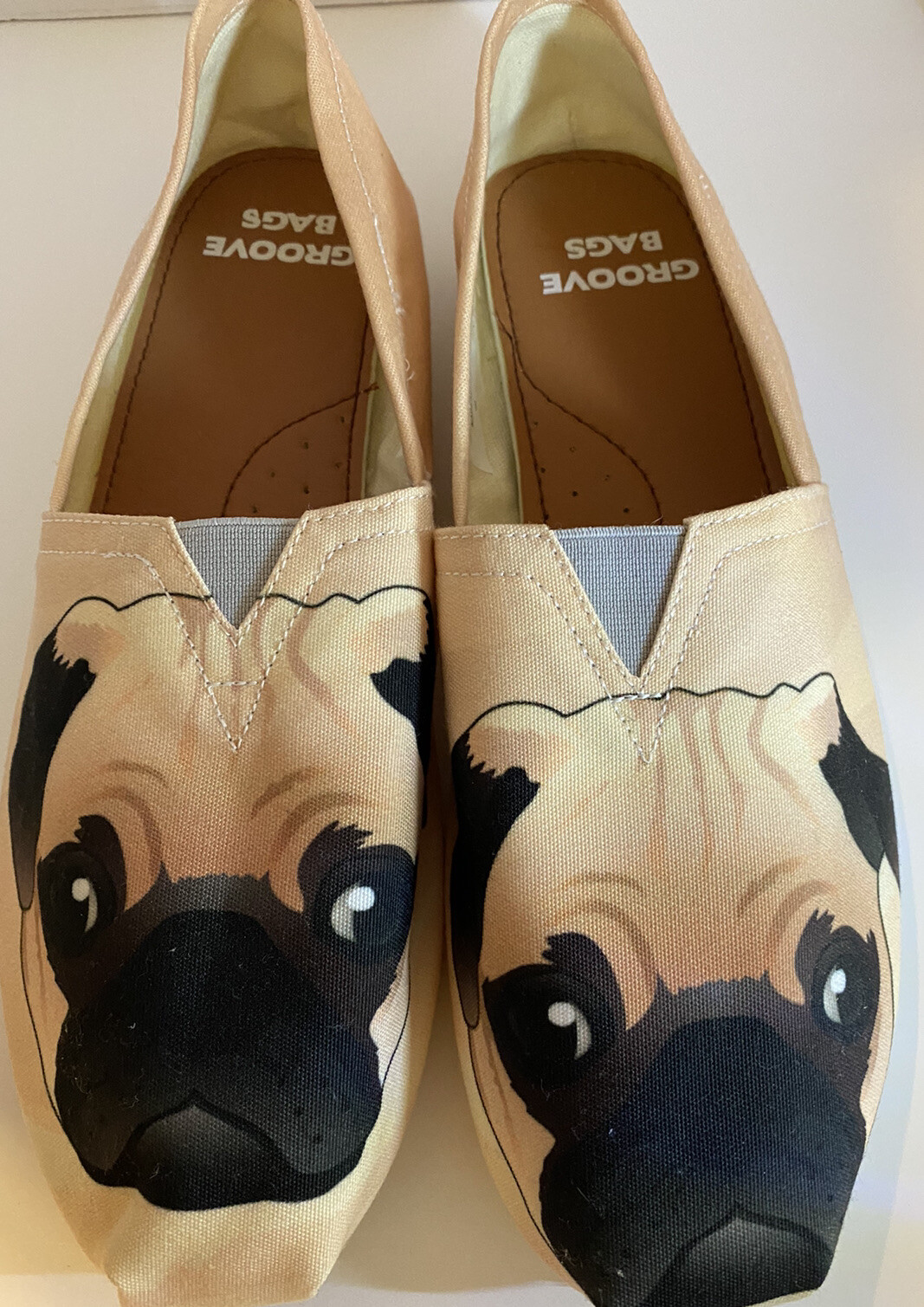 Groove Bags & Custom Kicks Pug Face Casual Shoe Sz11W… Gem