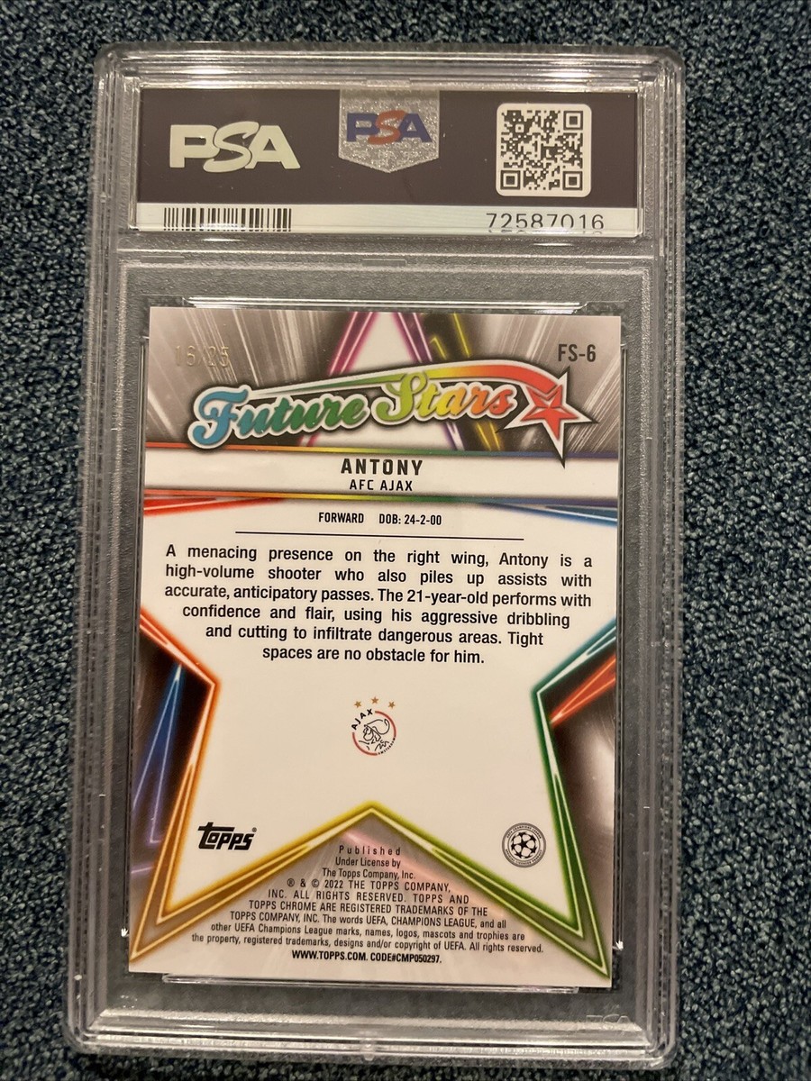 2021/22 Topps Chrome UCL Future Star Orange Refractor Antony