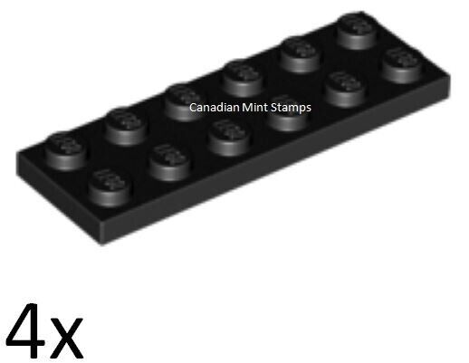 New Lego 4x Black Plate 2 x 6 3795