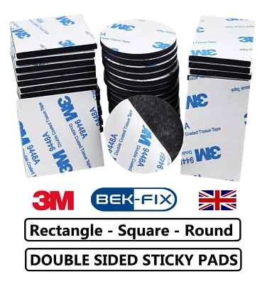 3M Sticky Pads Double Sided Strong Foam Adhesive Mounting Pad Various Shapes