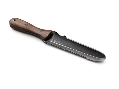 Barebones Walnut Handle Hori Hori Classic Garden Knife, Heat-Tempered, Stainless