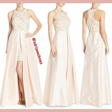 NWD $368 Adrianna Papell Embellished Taffeta Ballgown in Pink [SZ 8 ] #N825