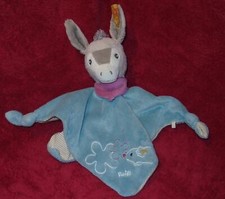 Steiff Schmusetuch Esel Issy Knopf Fahne 238611 blau türkis