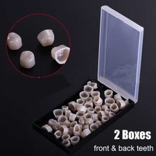 2Boxes Resin Anterior Back Dental Temporary Porcelain Crown Veneers Stable Teeth
