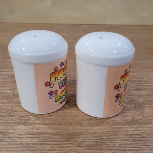 Praise The Lord Always Enesco Sonrise Creations 1982 Salz & Pfeffer Set Vintage - Bild 6 von 11