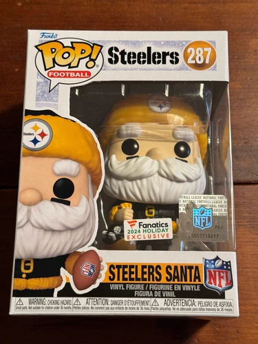 Funko POP!  NFL Pittsburgh Steelers Santa Fanatics 2024 Exclusive #287 NEW