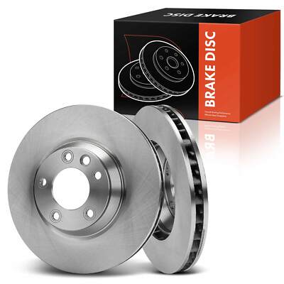 2pcs 349.7mm Front Side Disc Brake Rotors for Audi Q7 VW Touareg Porsche Cayenne