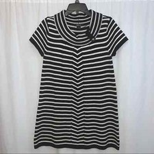 Style & Co Women’s Black Cream Sweater Dress Size M