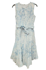 Calvin Klein Women's Sleeveless Floral Dress, Blue, 4 