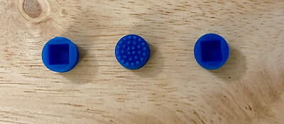 3-Pack Rubber Mouse Pointer Trackpoint BLUE Cap For HP/COMPAQ Laptop w/4mm peg
