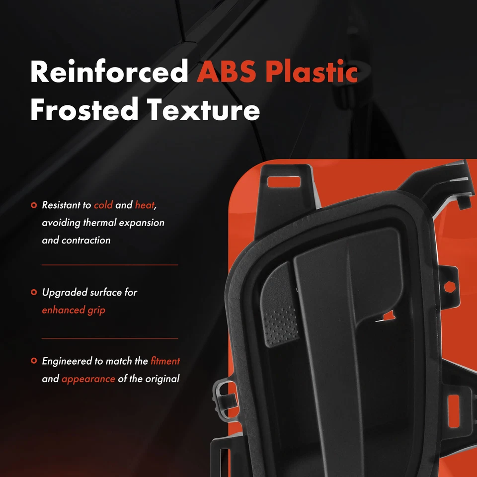 Manija de puerta interior delantera izquierda negra con textura para International Harvester ProStar Foto 4 de 4