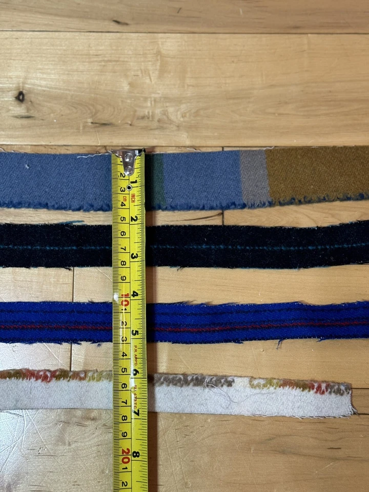 Pendleton Wool Fabric Blanket Mill End Strips 1 Lb Mixed Lot - Image 4 of 4
