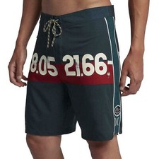 Hurley Mens JJF 4 Phantom Parallel Sea 19" Boardshorts