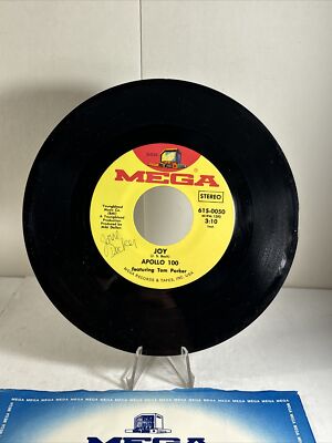 APOLLO 100 FEATURING TOM PARKER Joy MEGA 615-0050 VG+ 45rpm 7'' 1971 Modern