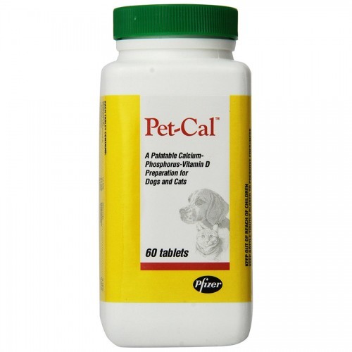 Pet Cal Tabs 60ct CalciumPhosphorusVitamin D for Dogs & Cats eBay