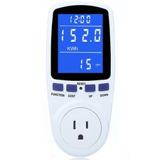 Upgraded Watt Power Meter Plug Home Electrical Usage Monitor Consumption, Ene...