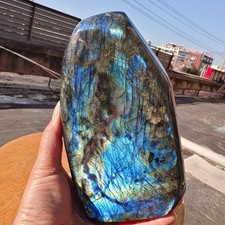 4.74LB Natural Labradorite moonstone Quartz Crystal Freeform Mineral Specimen