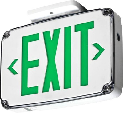 Lithonia Lighting WLTE W 1 G EL WLTE Series Wet Location Exit Sign New Open Box