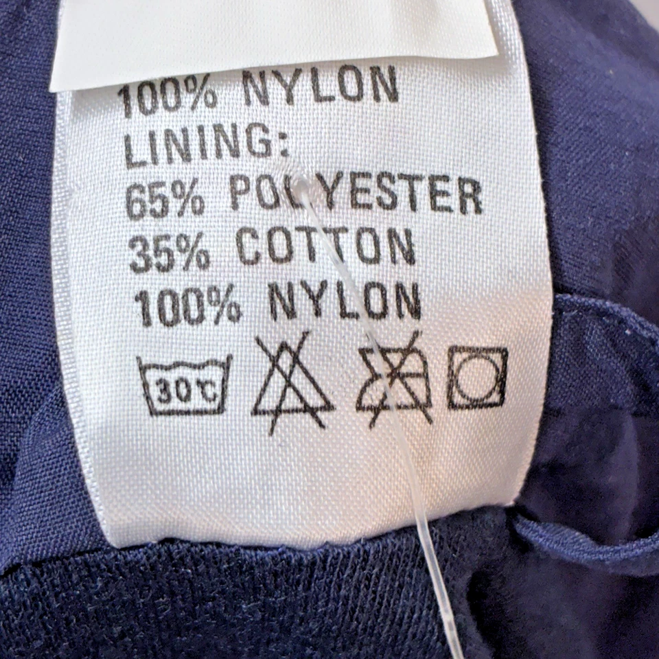 NUEVO CON ETIQUETAS Traje de Viento Vintage Marca Leopardo XXL Azul Colorblock Track Cortavientos 2X NUEVO Foto 4 de 4