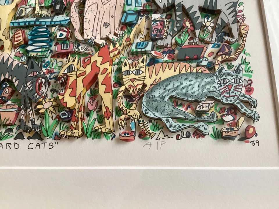 JAMES RIZZI 3D "Junkyard Cats" handsigniert AP Exemplar 1989 - Bild 4 von 4