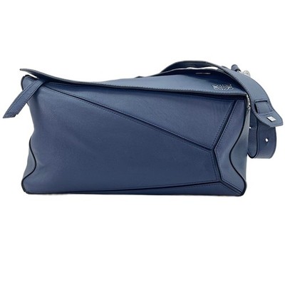 Authentic LOEWE puzzle Shoulder Bag blue  WS30393